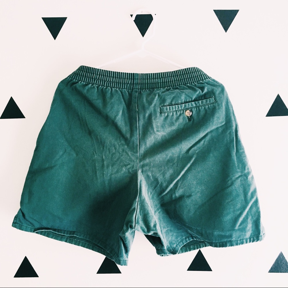 🏔 [size: M] Vintage Tommy Hilfiger Green Shorts - Picture 2 of 6